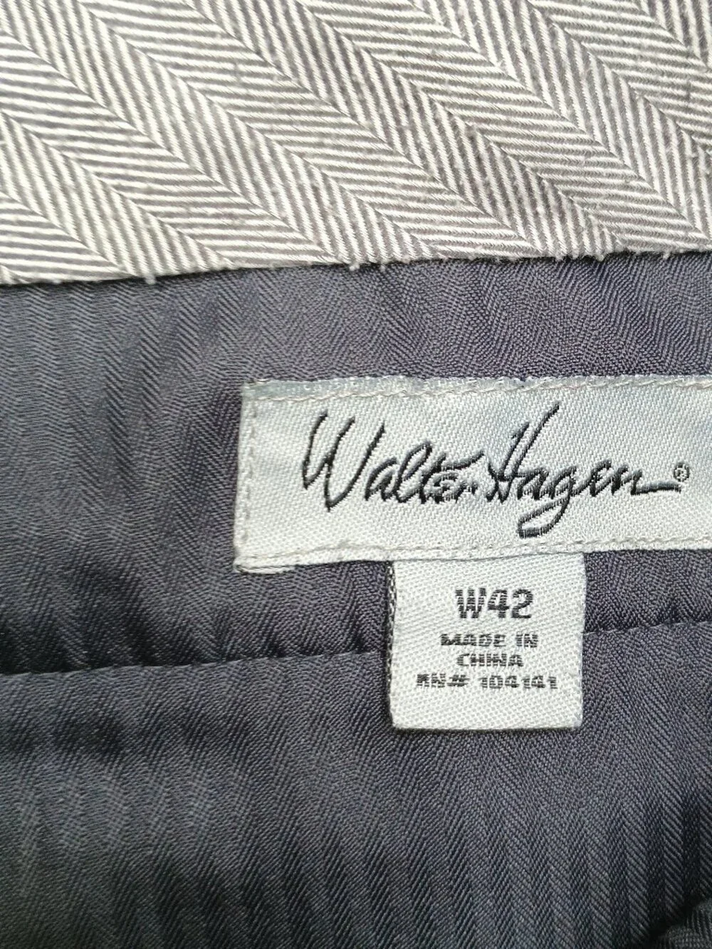 Walter Hagen Black Golf Shorts 42 Performance Flat Front Stretch Casual
